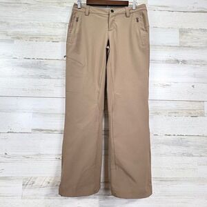 REI Womens Tan Beige Cargo Hiking Pants Petite Size 6P Zip‎ Pocket Adjustable